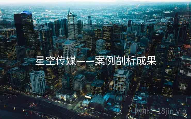 星空传媒——案例剖析成果